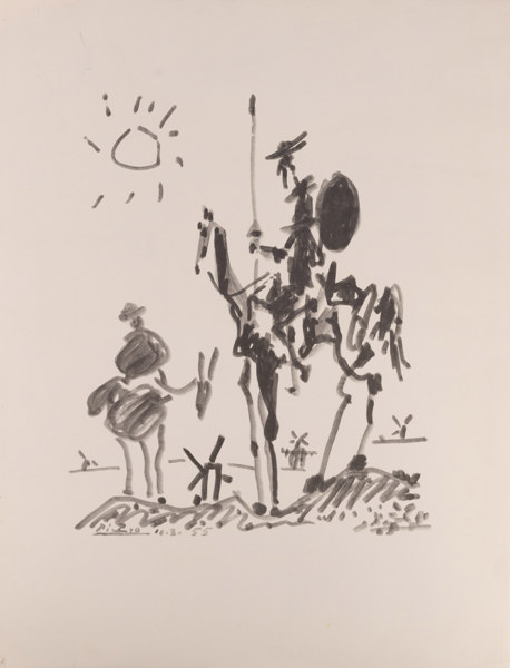 Pablo Picasso (e.), litografi, 35x49 cm