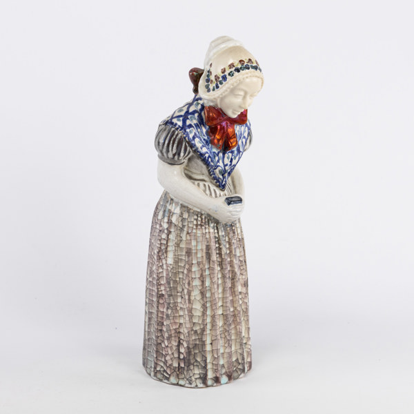 Figurin, keramik, Michael Andersen, Danmark, höjd 34 cm