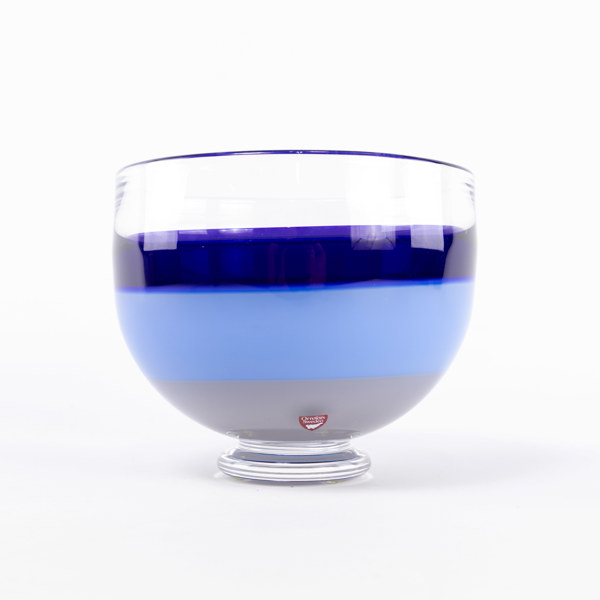 Jan Johansson, skål, signerad, Orrefors, höjd 14,5 cm