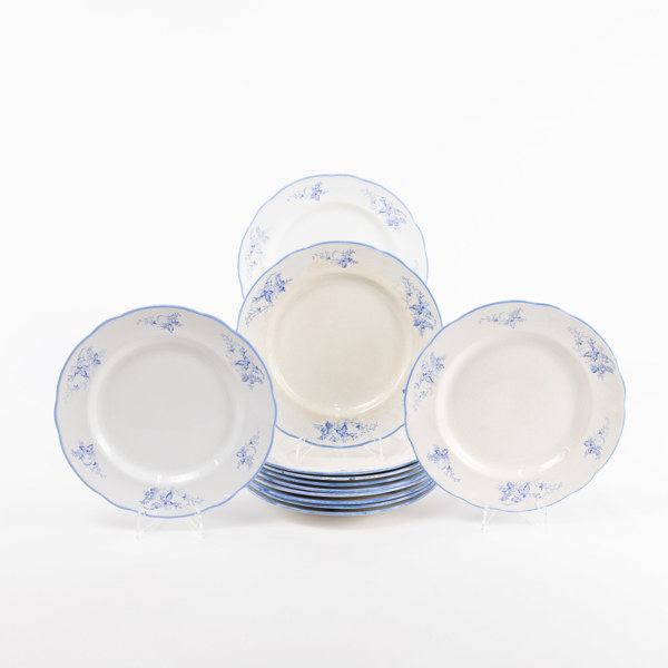 Mattallrikar, 12 st, "Lund", Gustavsberg, diameter 25 cm