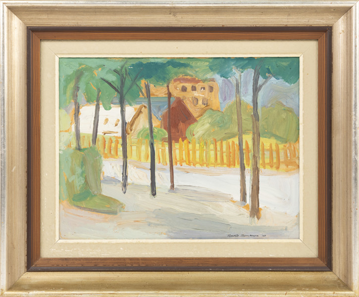 Bertil Berntsson, olja på pannå, signerad, 54 x 45 cm