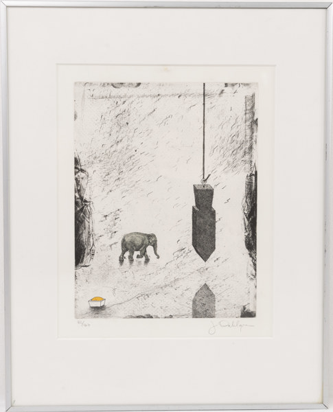 Jan Dahlgren, litografi, signerad, numrerad 82/167, 41 x 51 cm
