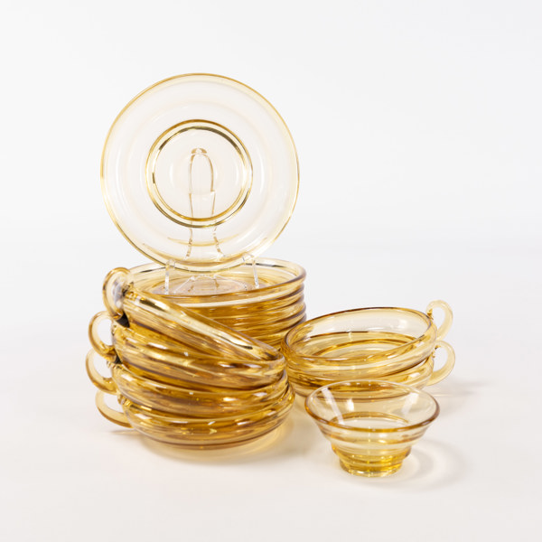 William Stenberg, fruktservis, 15 delar, "Ring", Gullaskruf