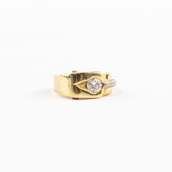 Ring, 18k guld, diamant 0,5 ct, storlek 18,5, vikt 12,4 gram