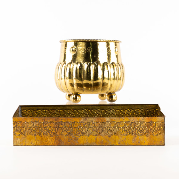 Ytterfoder, 2 st, mässing, Einar Bäckströms Metallvarufabrik