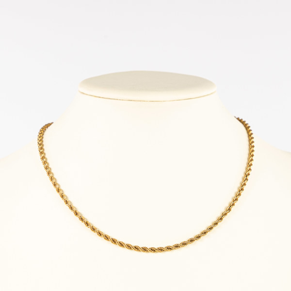 Kedja, 18k guld, vikt 11,6 gram, längd 44 cm