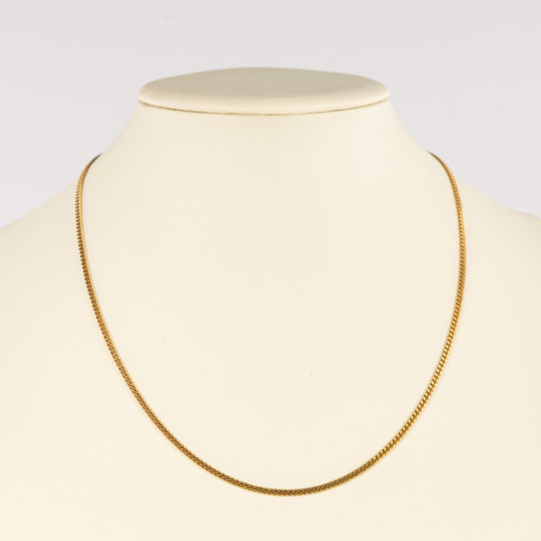Kedja, 18k guld, vikt 9,9 gram