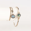 Smyckesset, 2 delar, silver/opal