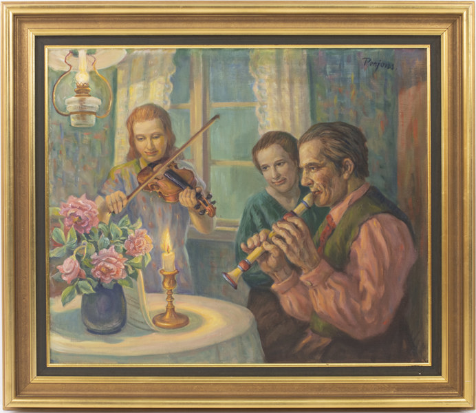 Per-Hilding Perjons, olja på duk, signerad, 80x70 cm