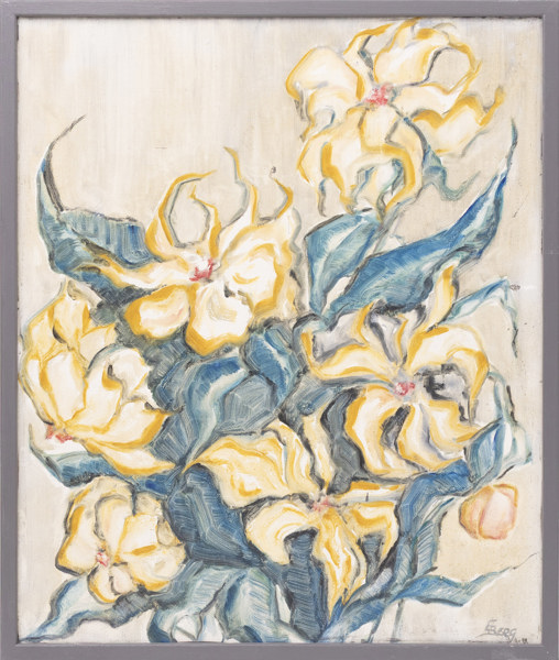 Oidentifierad konstnär, olja på duk, signerad, 48 x 58 cm