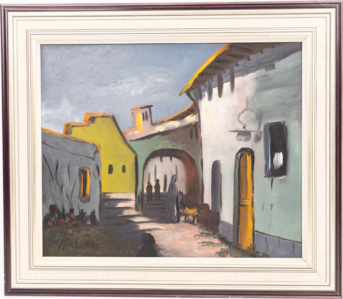 Hartvig Jarlhov, olja på pannå, signerad, 59 x 52 cm