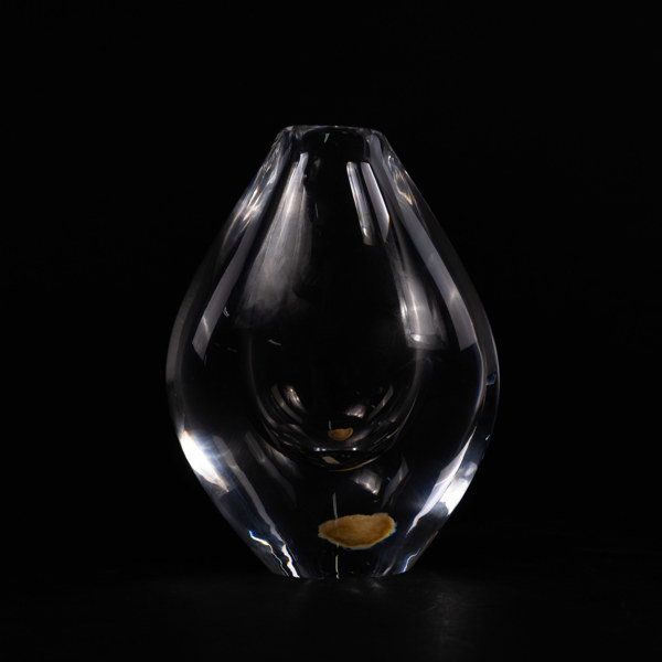 Sven Palmqvist, vas, signerad, Orrefors, höjd 12 cm