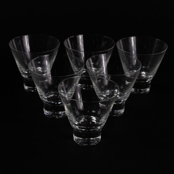 Cocktailglas, 6 st, höjd 7,5 cm