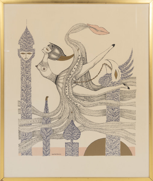 Max Walter Svanberg, litografi, 60 x 80 cm