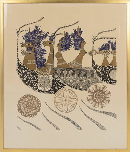 Max Walter Svanberg, litografi, 60 x 80 cm