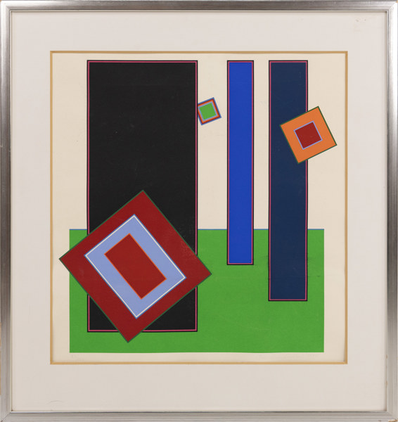 Peter Freudenthal, litografi, 87/100, signerad, 54x56 cm