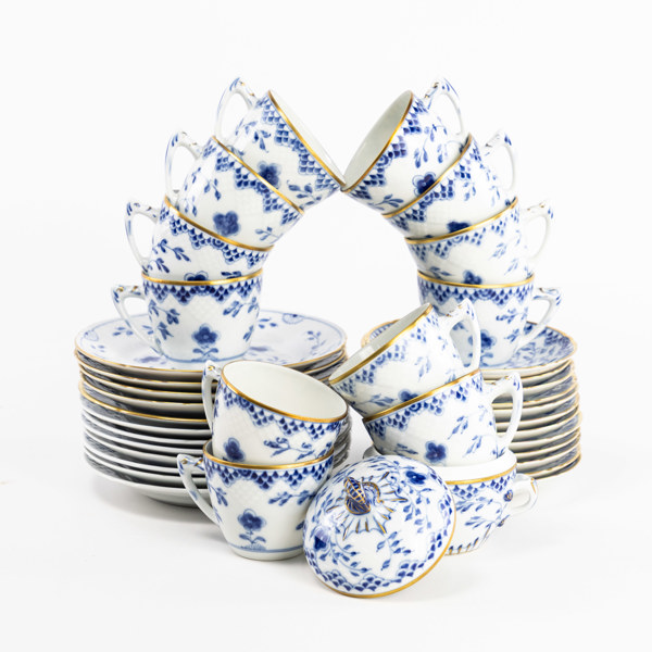 Kaffeservis, 37 delar, "Sommerfugl", B&G