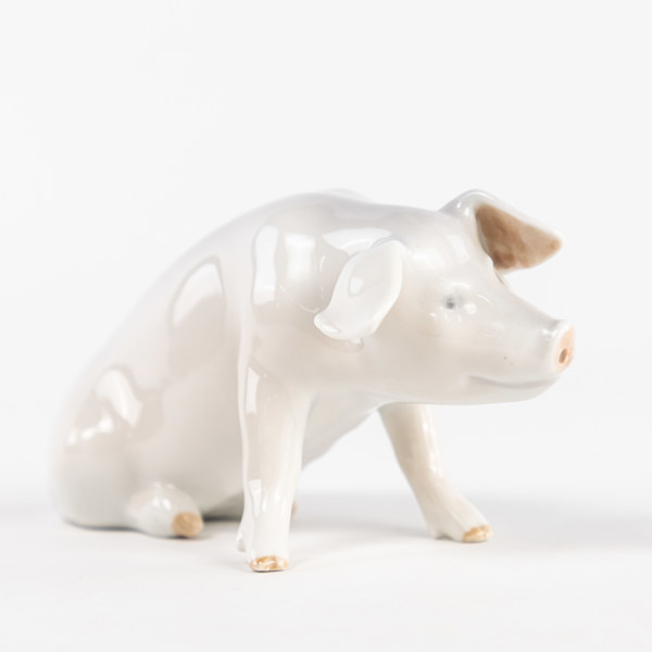 Figurin, gris, 1400, Royal Copenhagen, höjd 6 cm