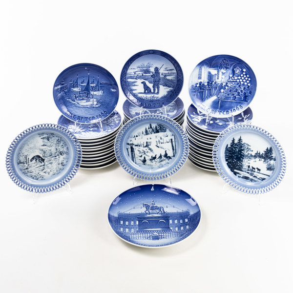 Jultallrikar, 45 st, Royal Copenhagen, B&G