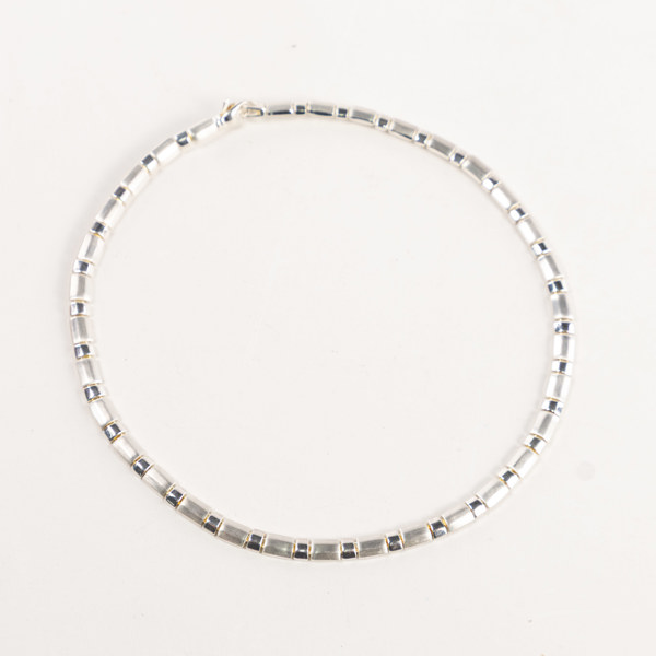 Collier, sterlingsilver, Guldfynd, längd 45 cm