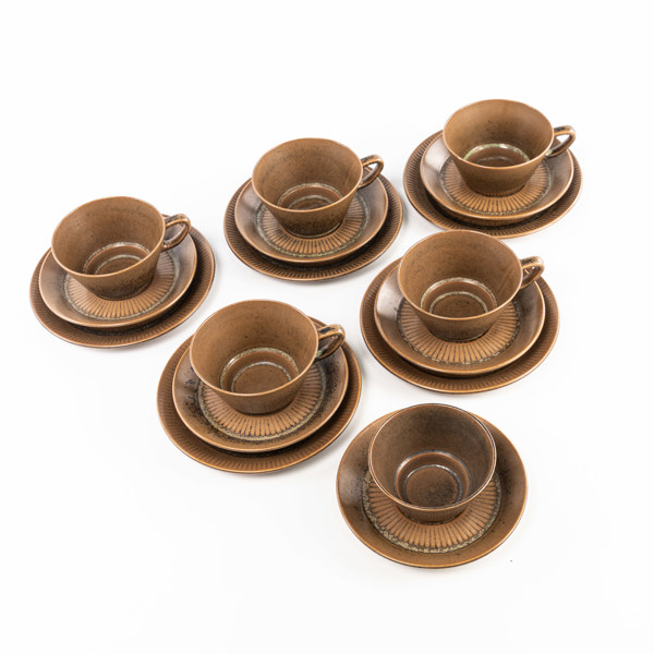 Johannes Hansen, teservis, 17 delar, Knabstrup, Danmark