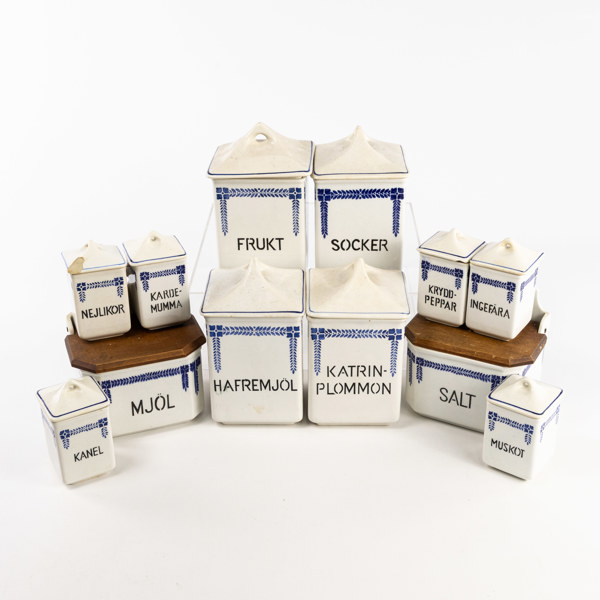 Kryddburkar, 12 st, Göteborg, högsta 22 cm