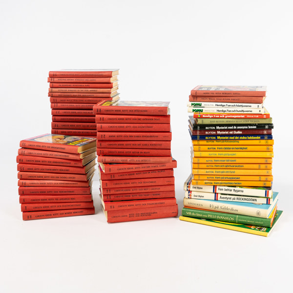 Barn-/ungdomsböcker, ett parti, bl a Kitty