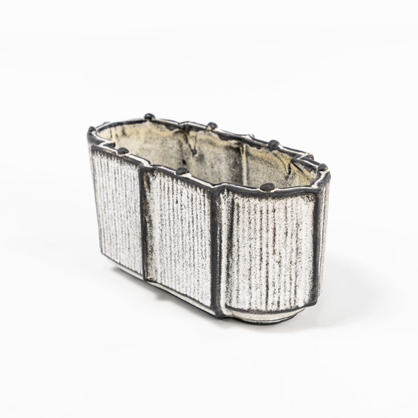 Svend Hammershøi, vas, lergods, Kähler, längd 18,5 cm