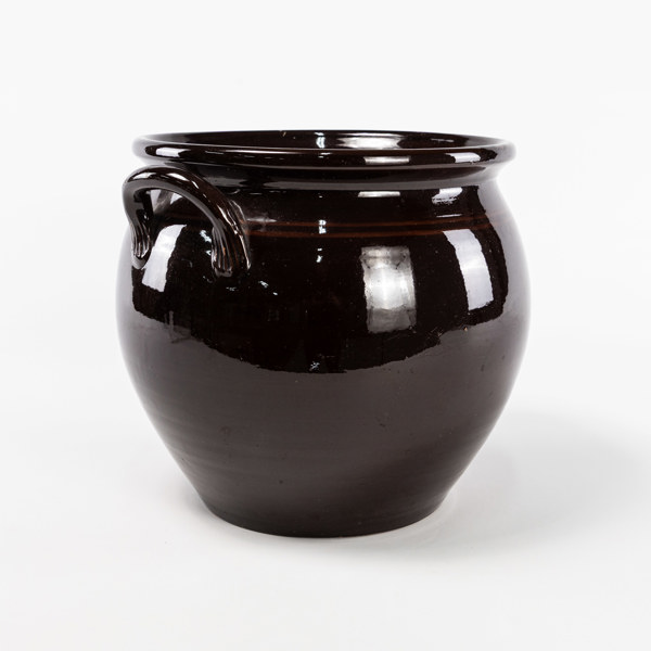 Större krus, glaserad keramik, höjd 30 cm