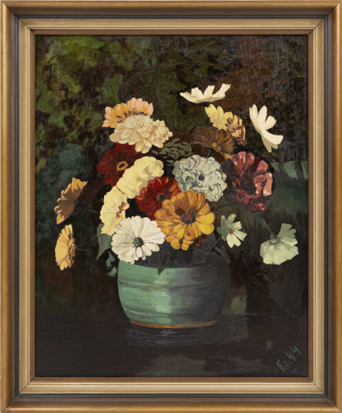 Oidentifierad konstnär, olja på duk, signerad, 59x71 cm