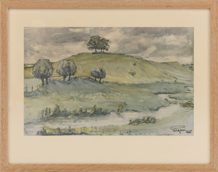 Prins Eugen, (e.), tryck, "Simrishamn", 57x45 cm