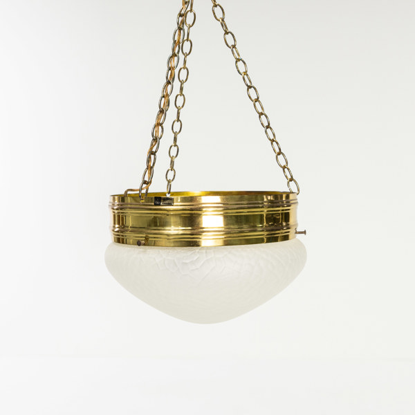 Takampel, mässing/glas, Karlskrona Lampfabrik, Ø 31 cm