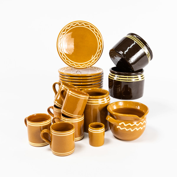 Tomas Anagrius, keramik, 19 delar, ytterfoder, muggar, m.m.