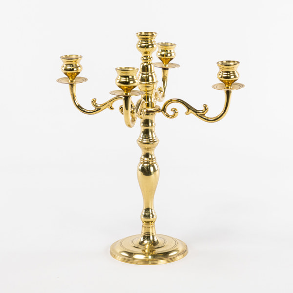 Kandelaber, mässing, höjd 35 cm