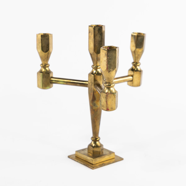 Kandelaber, mässing, GoProduct AS, höjd 24 cm