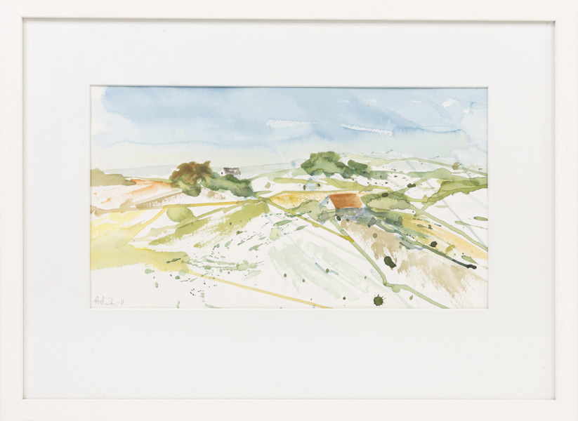 Helena Strevens, akvarell, signerad, 75x55 cm