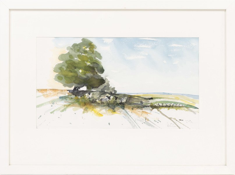 Helena Strevens, akvarell, signerad, 75x55 cm