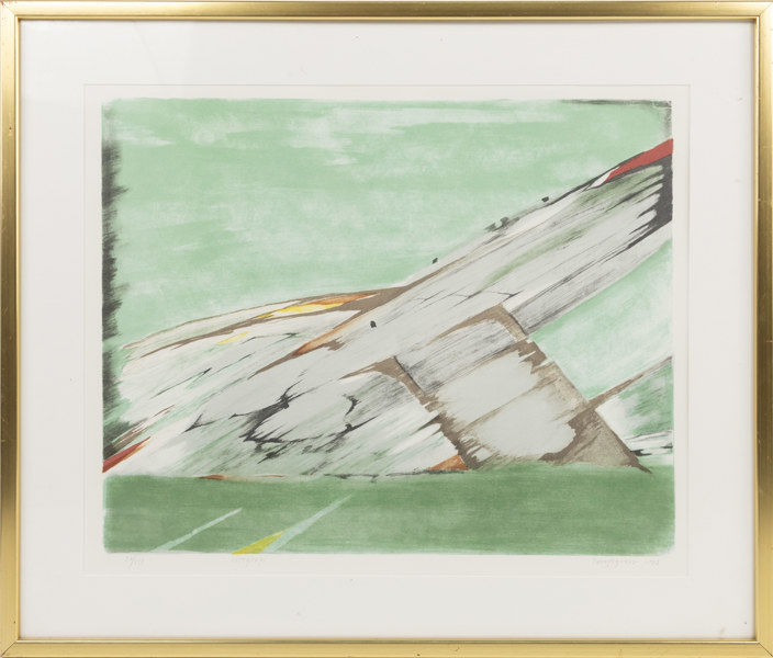 Lars Sandgren, litografi, signerad, numrerad 27/250, 67 x 57 cm