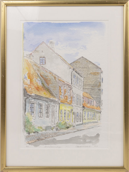 Carl-Richard Carlenstierna, litografi, signerad, 40x53 cm