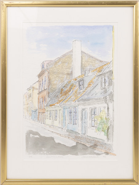 Carl-Richard Carlenstierna, litografi, signerad, 40x53 cm