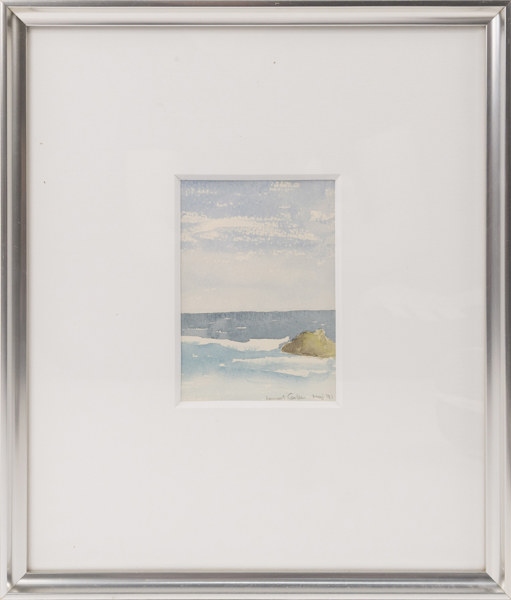 Oidentifierad konstnär, akvarell, signerad, 30x35 cm