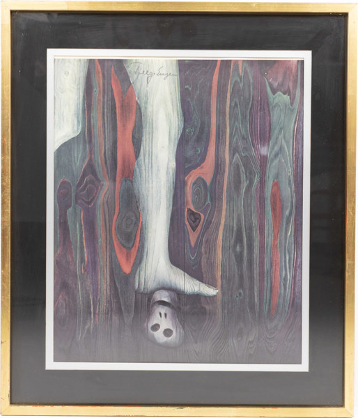 Eugen Montelin, litografi, signerad, 50 x 58 cm