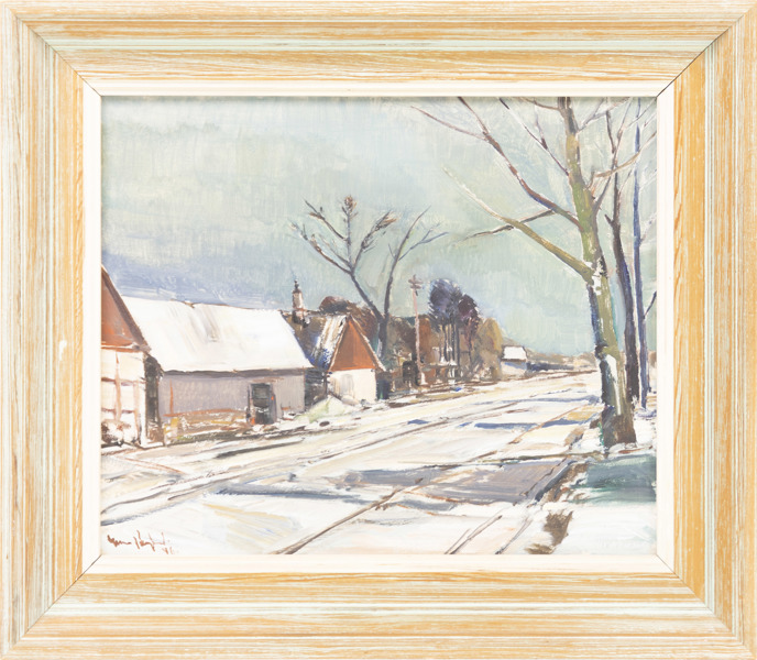 Gunnar Berglund, olja på pannå, signerad, 58x50 cm