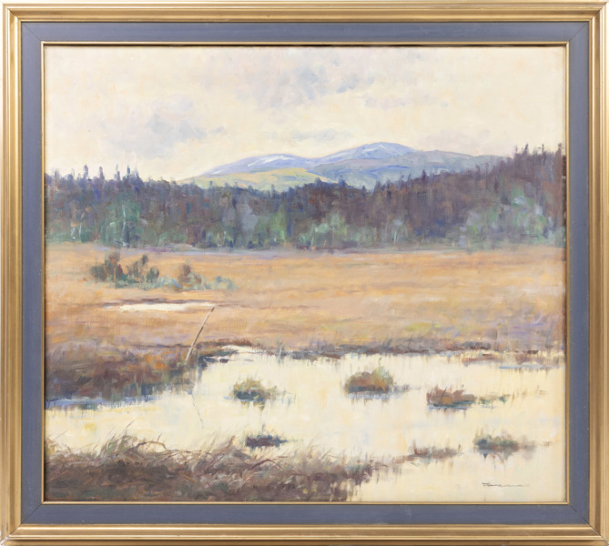 Oidentifierad konstnär, olja på duk, signerad, 92x82 cm