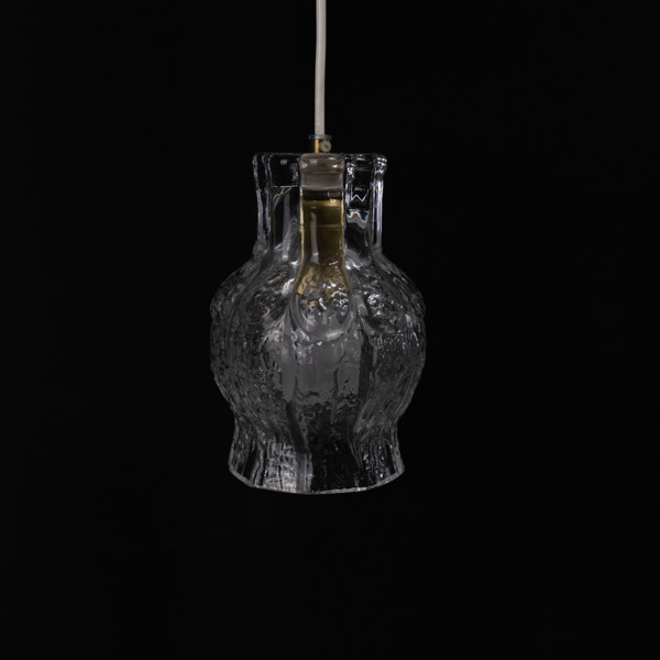 Lars Hellsten, taklampa, glas, Orrefors, höjd 20 cm