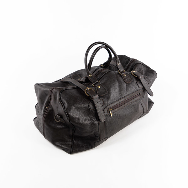 Weekendbag, läder, Italien, längd 60 cm