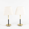 Bordslampor, ett par, mässing, Konsthantverk, höjd 36 cm