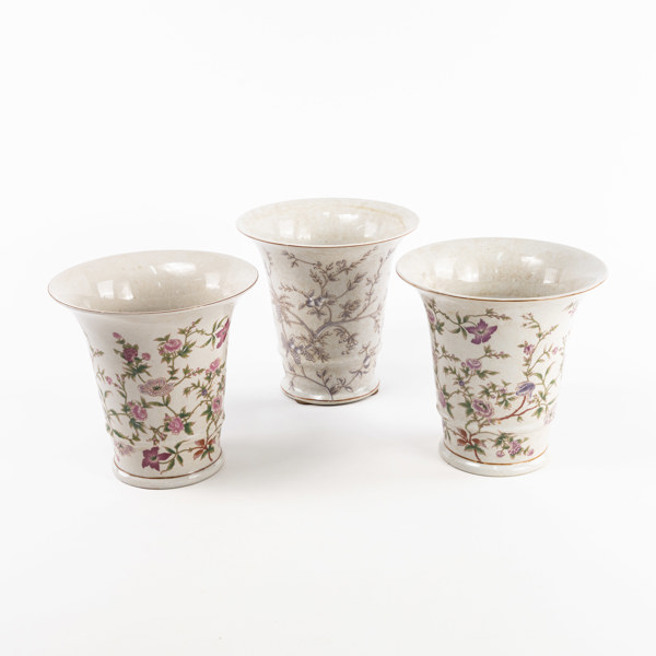 Ytterfoder, 3 st, porslin, Miljögården Design. höjd 21 cm