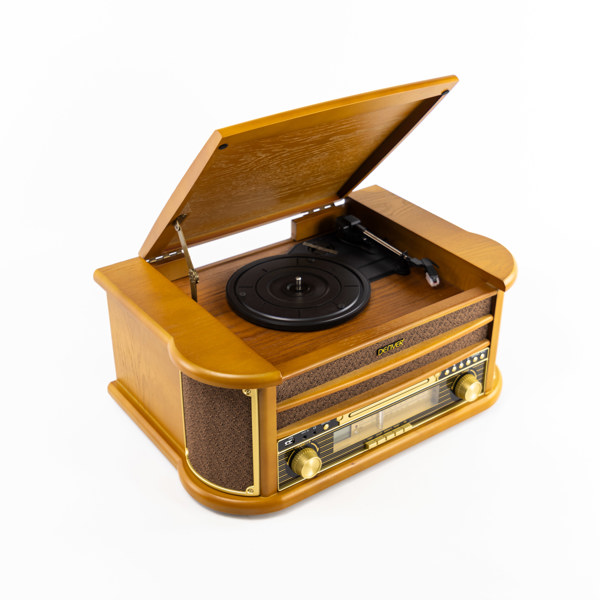 Retrostereo, vinyl, CD, radio, USB, Denver