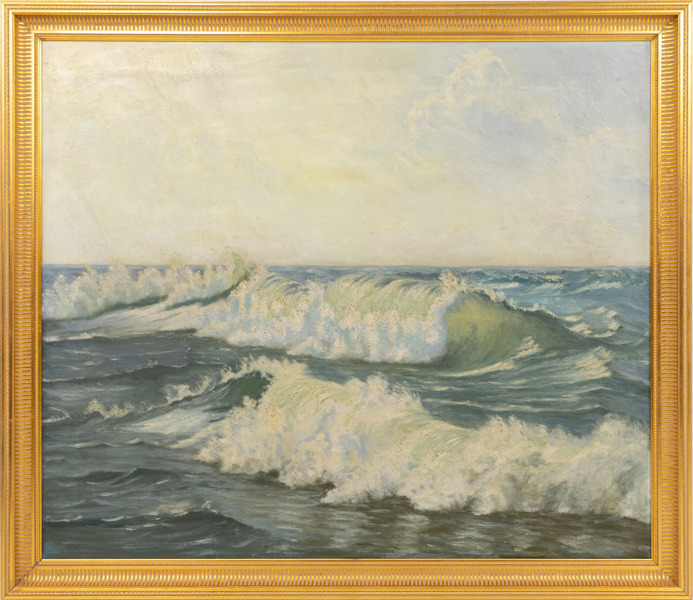 Oidentifierad konstnär, olja på duk, 110x96 cm